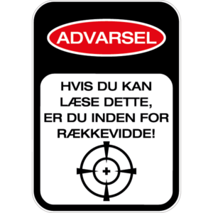 Advarsel - Fun 001 - Sticker