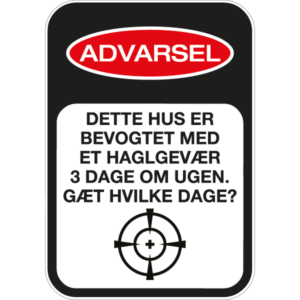 Advarsel - Fun 002 - Sticker