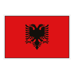 Albanien flag klistermærke