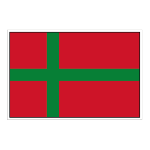 Bornholm flag klistermærke