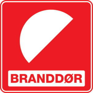Branddør 001-Sticker