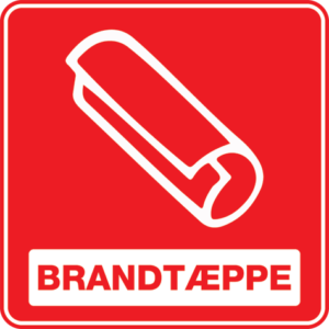 Brandtæppe 001-Sticker