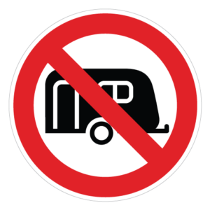 Camping Forbudt - Sticker