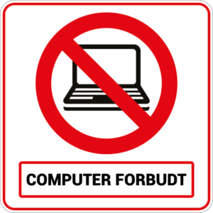 Computer forbudt 001-Sticker
