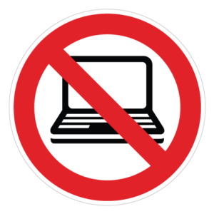 Computer Forbudt - Sticker
