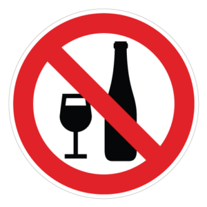 Drikkevare Forbudt - Sticker