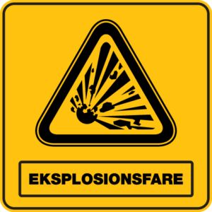Eksplosionsfare 001-Sticker