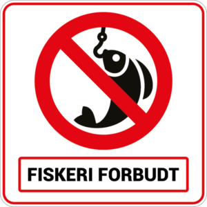 Fiskeri forbudt 001-Sticker