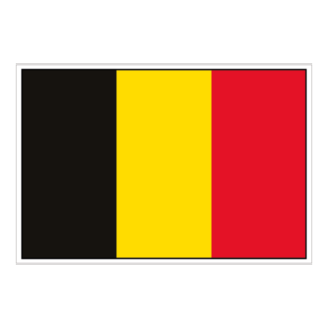Belgien flag klistermærke