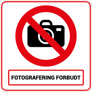 Fotografering forbudt 001-Sticker