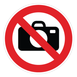 Fotografering Forbudt - Sticker