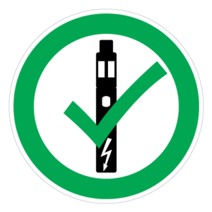 Her må dampes - Sticker