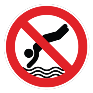 Hovedspring Forbudt - Sticker