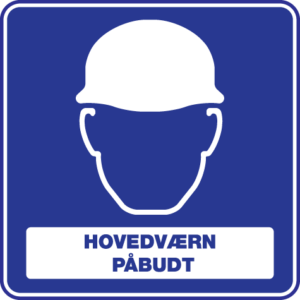 Hovedværn Påbudt 001-Sticker