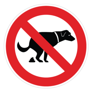 Hundelort Forbudt - Sticker