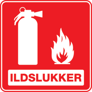 Ildslukker 001-Sticker
