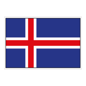 Island flag klistermærke