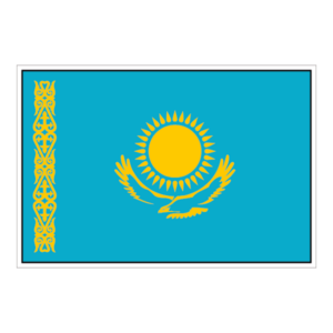 Flag Kazakhstan 001 - Sticker