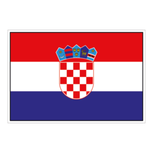 Kroatien flag klistermærke