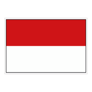 Monaco flag klistermærke