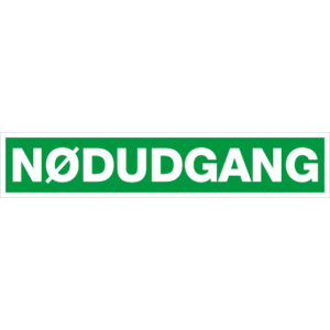 Nødudgang 002-Sticker
