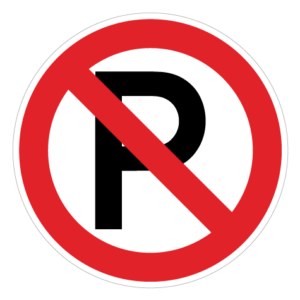 Parkering Forbudt 002 - Sticker