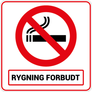 Rygning forbudt 001-Sticker
