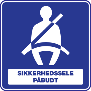 Sikkerhedssele Påbudt 001-Sticker