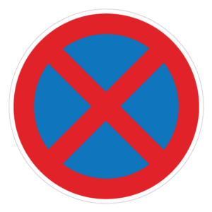 Standsning og Parkering Forbudt - Sticker