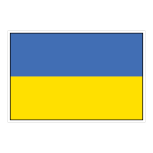 Ukraine flag klistermærke