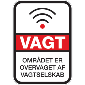 Vagt Overvågning 001 - Sticker