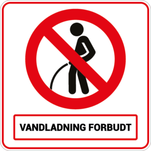 Vandladning forbudt 001-Sticker