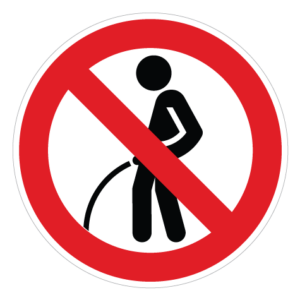 Vandladning Forbudt - Sticker