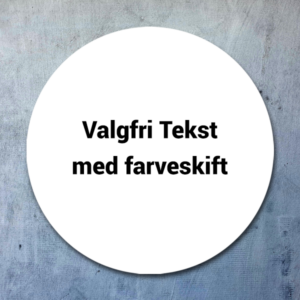 Valgfri tekst sticker