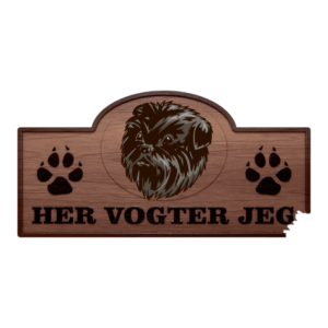 Her Vogter Jeg - Sticker - Affenpinscher