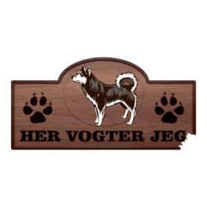 Her Vogter Jeg - Sticker - Alaskan Klee Kai