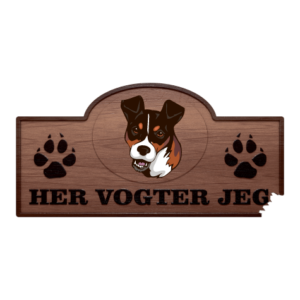 Her Vogter Jeg - Sticker - Andalusisk Rottehund