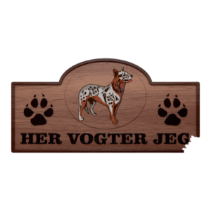 Her Vogter Jeg - Sticker - Australsk Cattledog