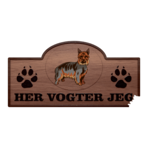 Her Vogter Jeg - Sticker - Australsk Silky Terrier