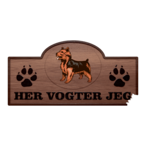 Her Vogter Jeg - Sticker - Australsk Terrier