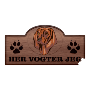 Her Vogter Jeg - Sticker - Bavarian Mountain Hound