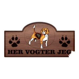 Her Vogter Jeg - Sticker - Beagle