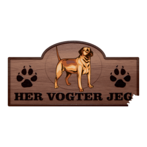 Her Vogter Jeg - Sticker - Black Mouth Cur