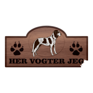 Her Vogter Jeg - Sticker - Bleu de Gascogne - Grand