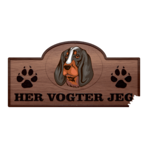 Her Vogter Jeg - Sticker - Bleu de Gascogne - Petit