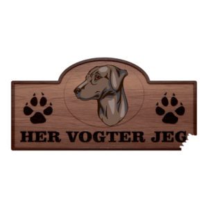 Her Vogter Jeg - Sticker - Blue Lacy