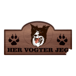 Her Vogter Jeg - Sticker - Border Collie