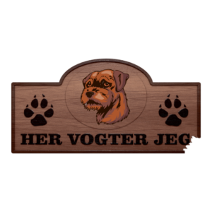 Her Vogter Jeg - Sticker - Border Terrier