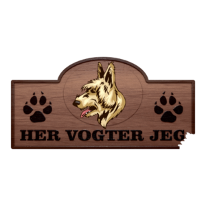 Her Vogter Jeg - Sticker - Bouvier des Ardennes