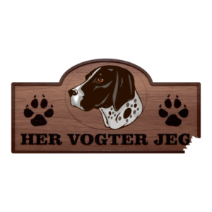 Her Vogter Jeg - Sticker - Braque d'Auvergne